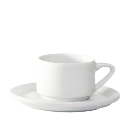 Taza apilable Caribe de 6 onzas c/plato