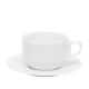 Taza apilable Valencia de 2.3 onzas c/plato